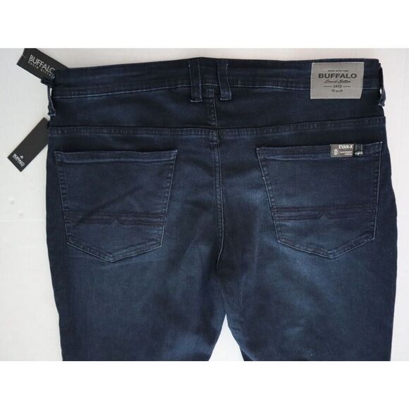 Buffalo David Bitton Men's Sz 36x32 Blue Evan-X Slim Straight Stretch Jeans - Picture 7 of 9